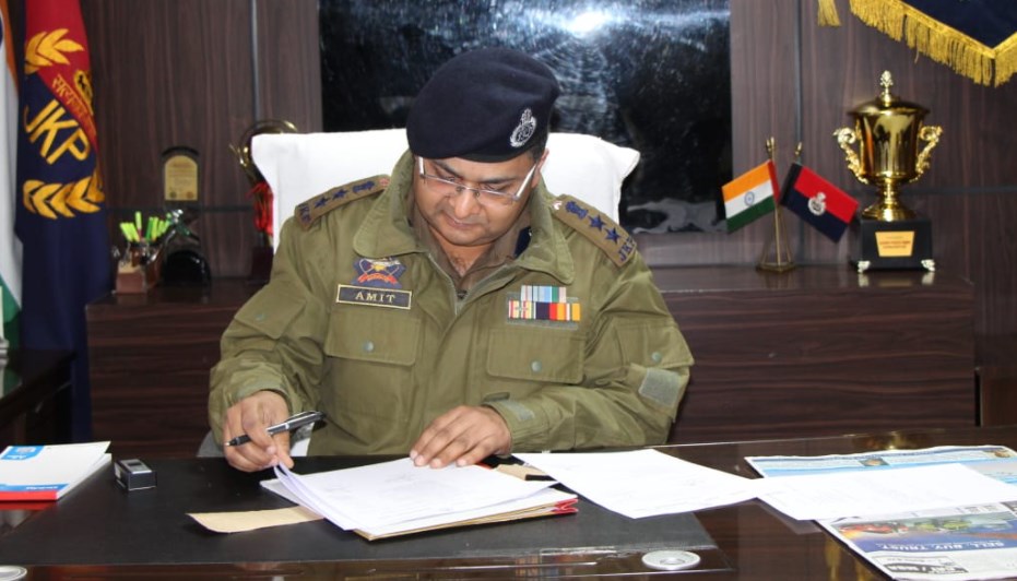 Sh Amit Gupta JKPS Joined as Senior Superintendent of Police Reasi